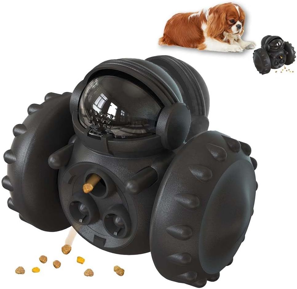 medium dog nudging interactive dog treat dispenser