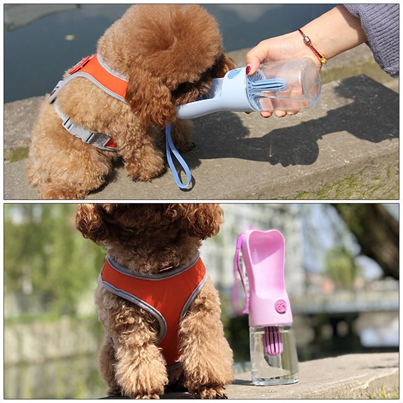Pet portable water bottle outdoor use