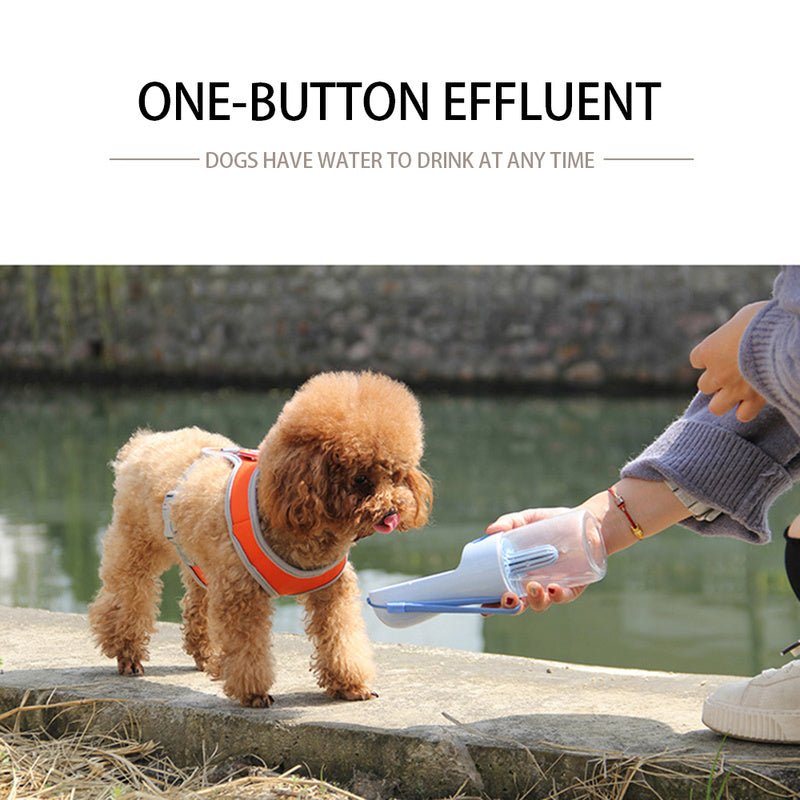 Pet portable water bottle portable feeder