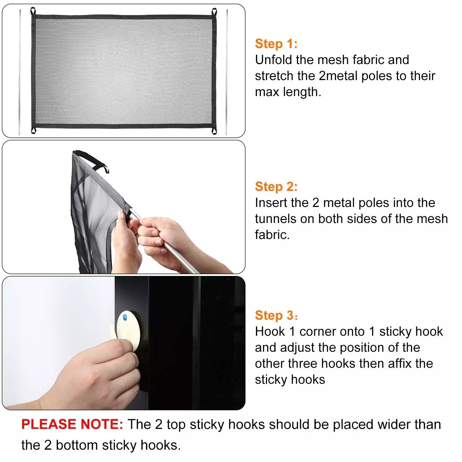 Folded dog isolation net by door