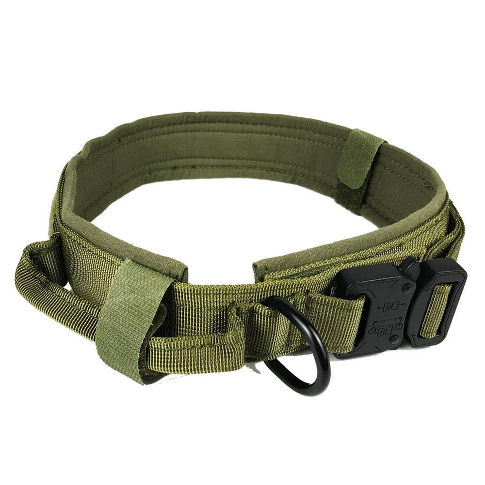 tactical nylon dog collar side view