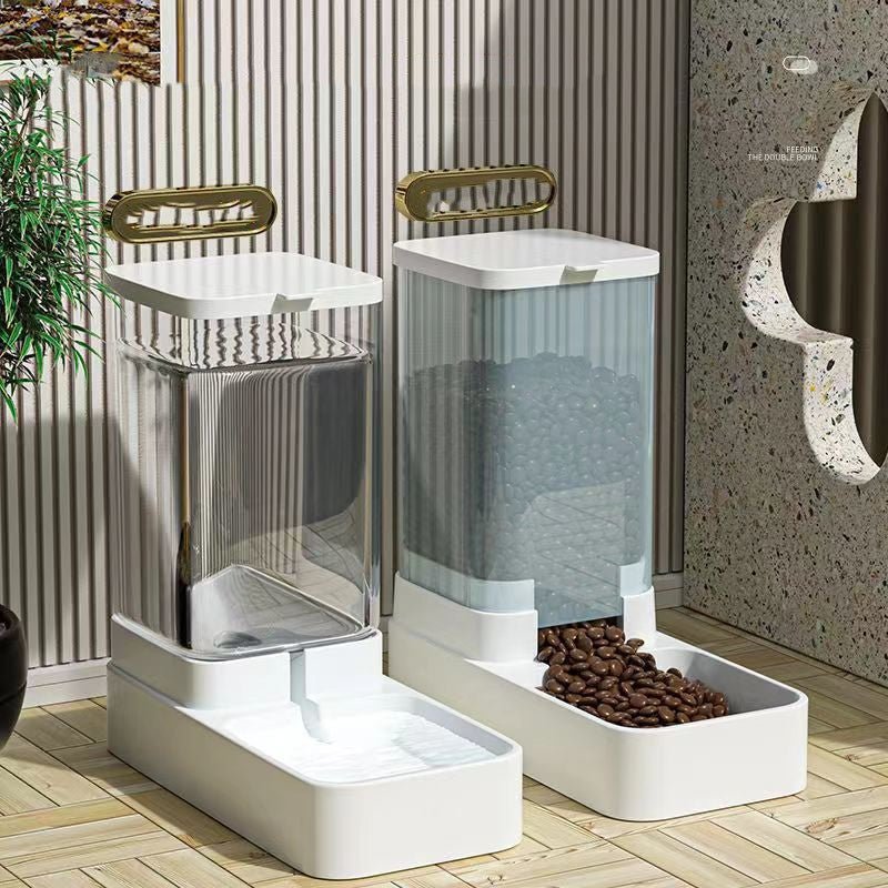 automatic pets feeder dispenser in home setting