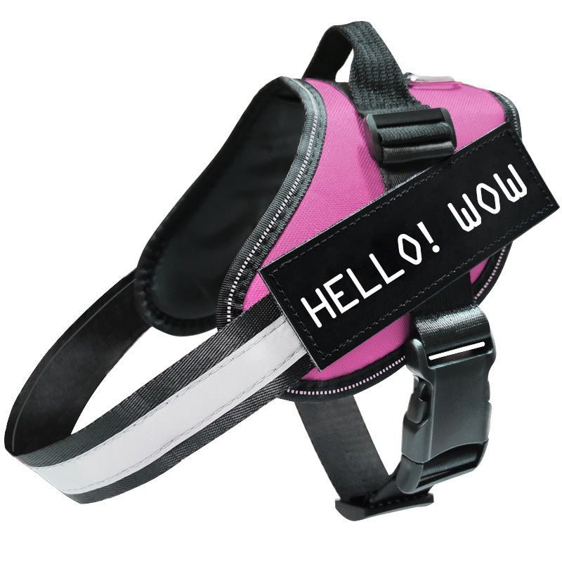 padded reflective dog leash harness