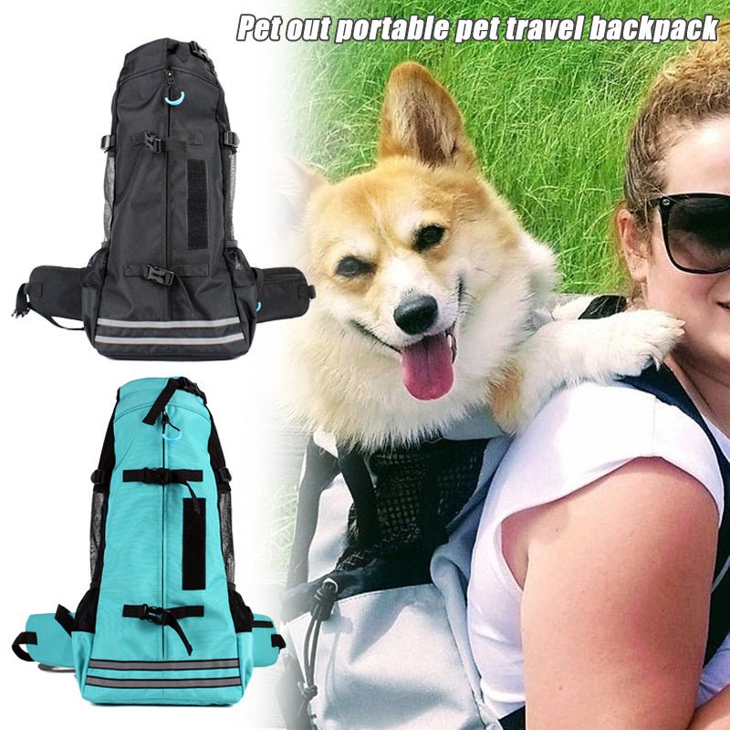 pet backpack breathable carrier worn by owner