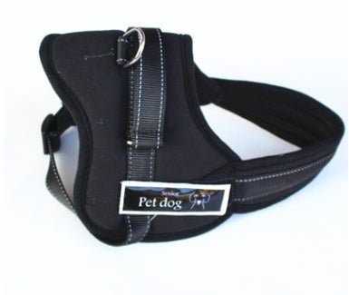 dog reflective harness vest front view