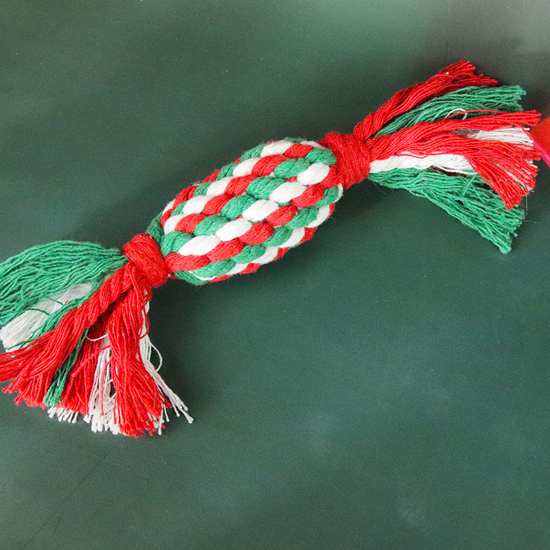 christmas dog rope toy for medium dogs