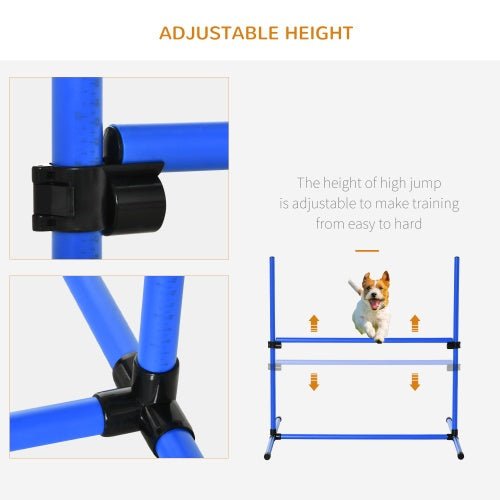 dog agility jump poles assembly example