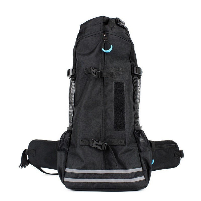 pet backpack breathable carrier open top view