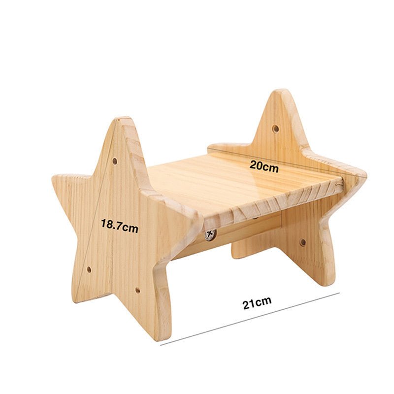 solid pine wood cat climbing frame design