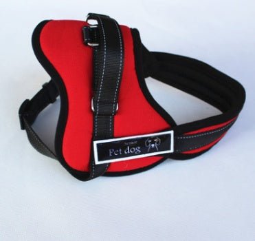 dog reflective harness vest on dog