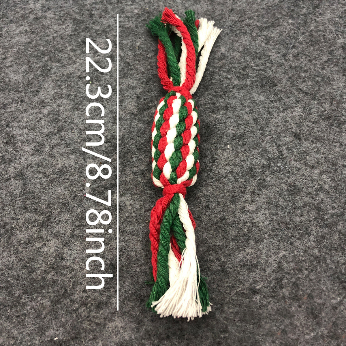 christmas dog rope toy festive design