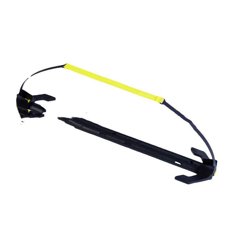 soccer agility training bar setup