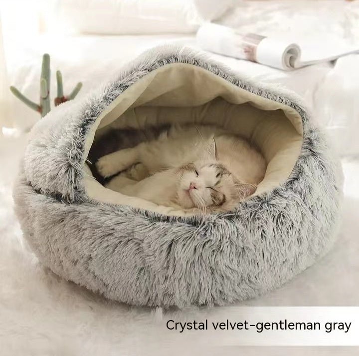 Soft Plush Winter Bed for Pets