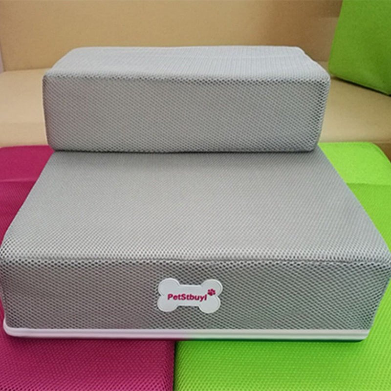 soft foam pet stairs on couch