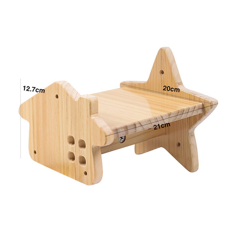 solid pine wood cat climbing frame design