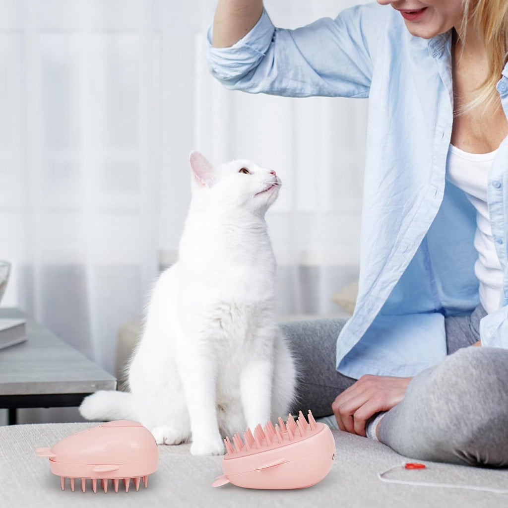 Steam Cat Grooming Brush for Shedding