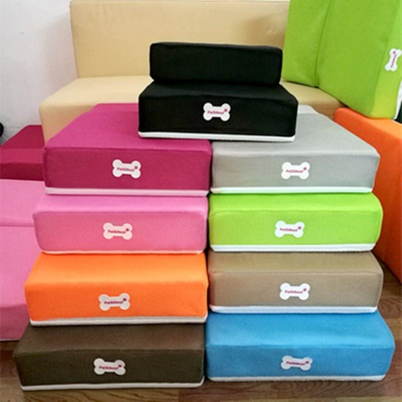 soft foam pet stairs closeup