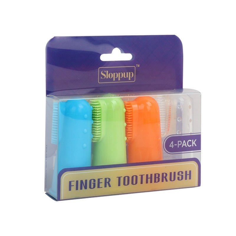 Soft bristles pet finger toothbrush cat dog