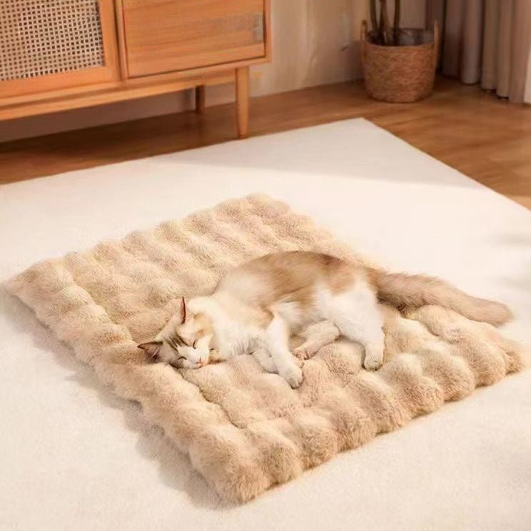 plush cat bed cushion pad