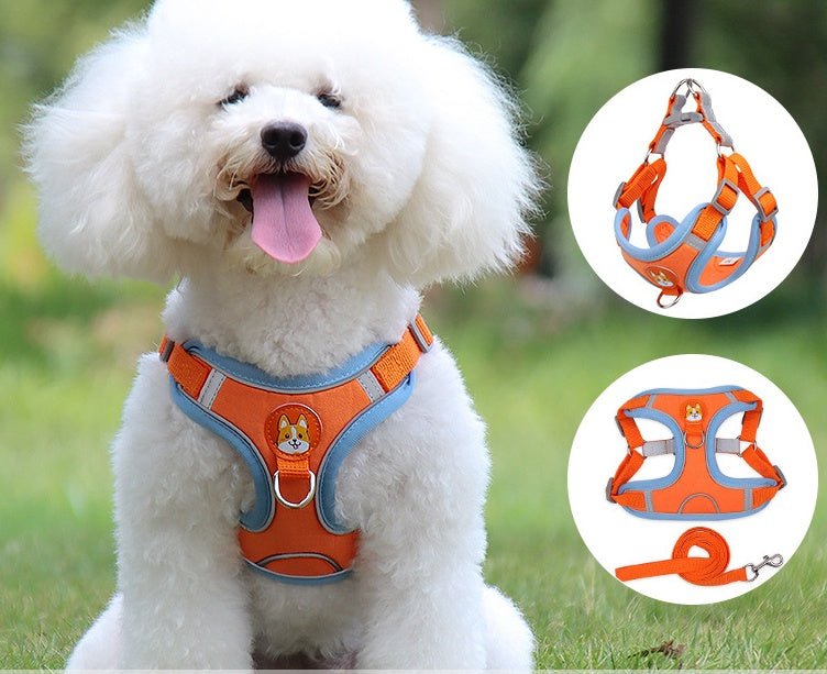 vest type dog harness side view