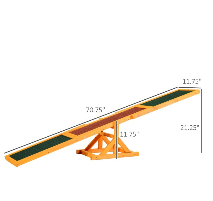 wooden dog agility seesaw equipment