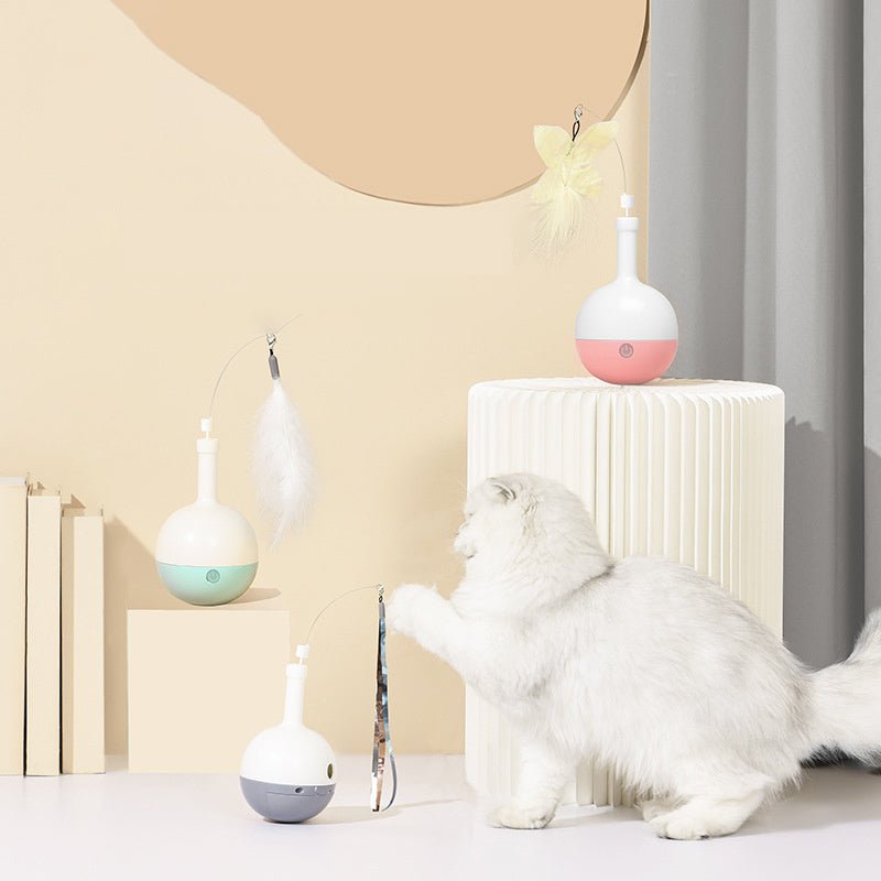 interactive indoor cat toy quiet motor