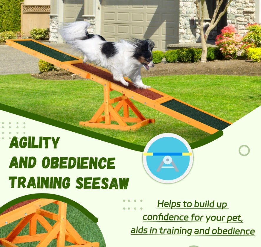 wooden dog agility seesaw for dogs