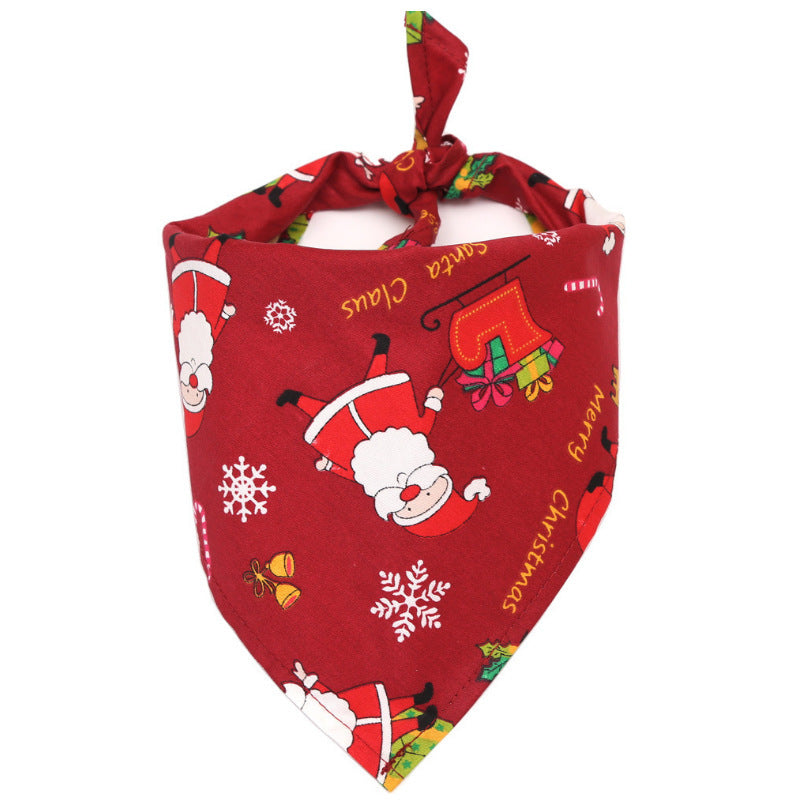 christmas dog triangle scarf festive pet look