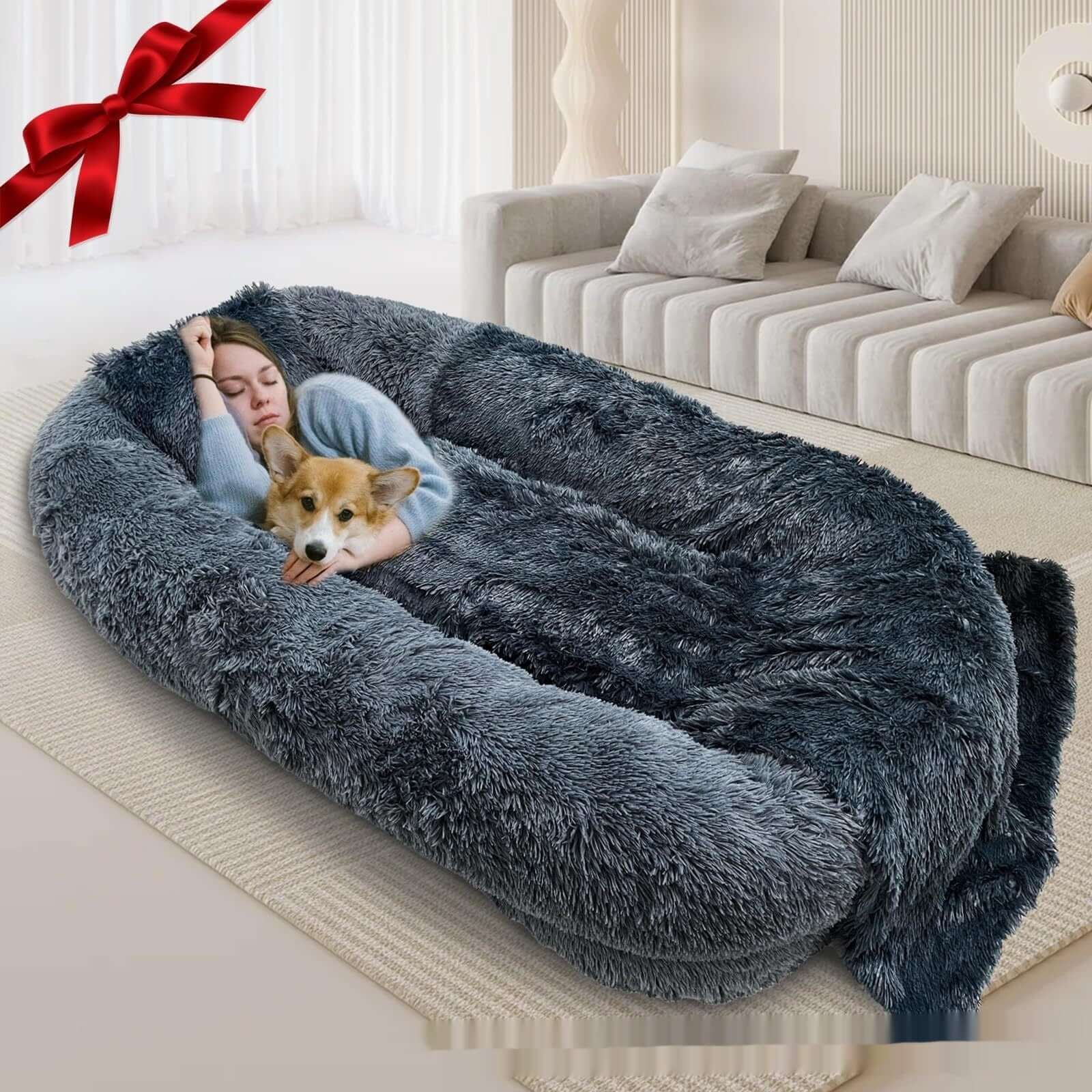 Owner and Dog Bed Ultimate Cuddle Spot
