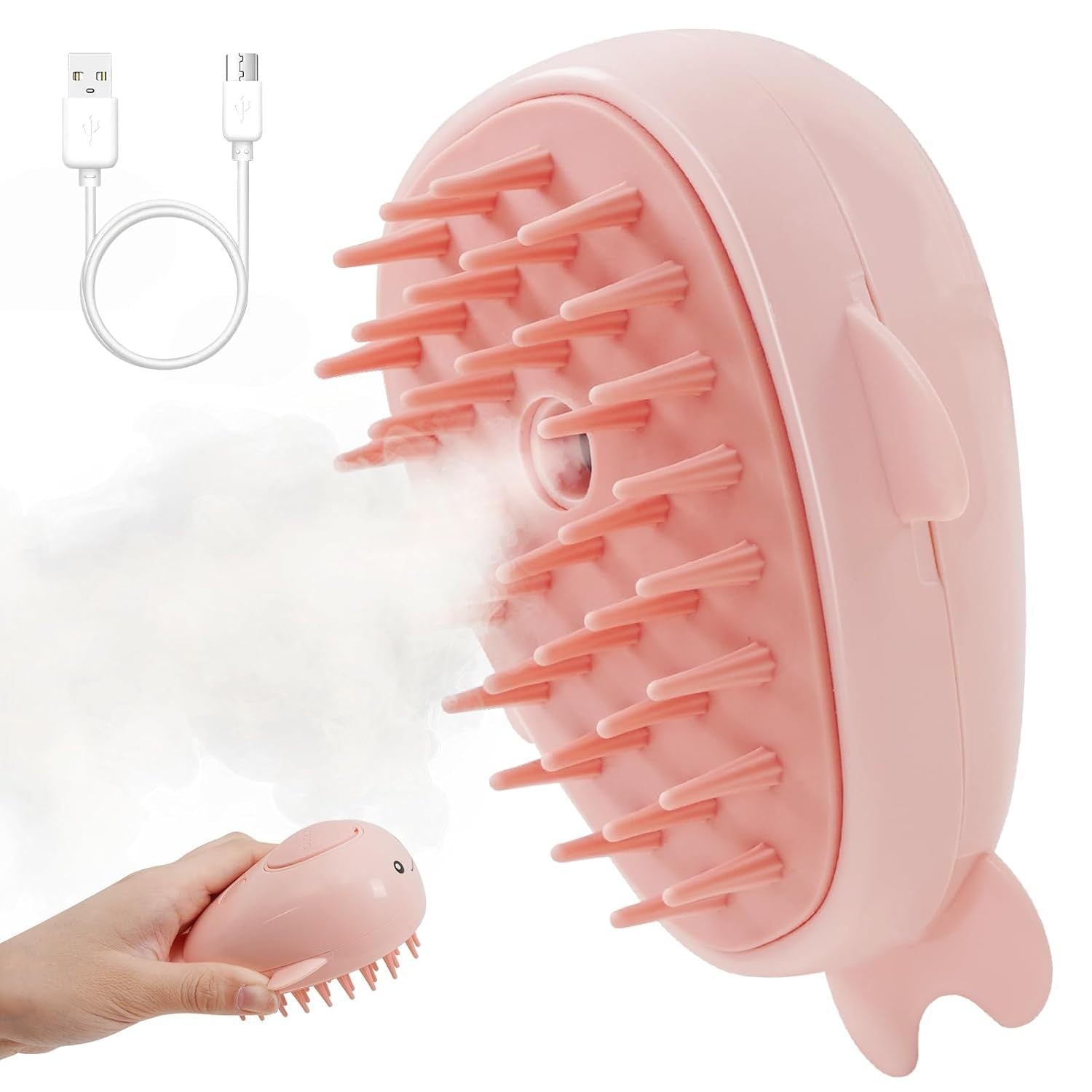 Steam Cat Grooming Brush for Cats and Dogs