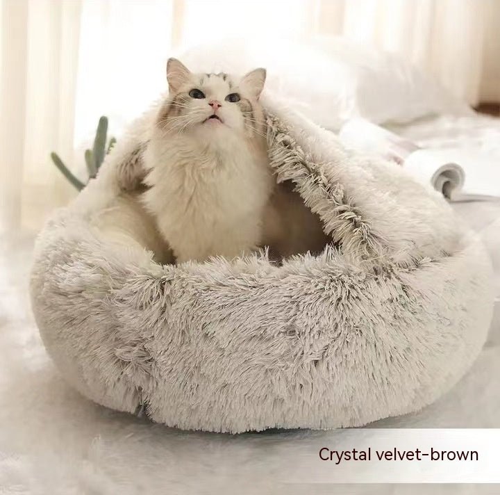 Soft Plush Winter Bed for Pets