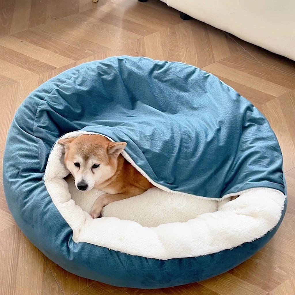 Orthopedic Dog Bed Blanket cozy interior