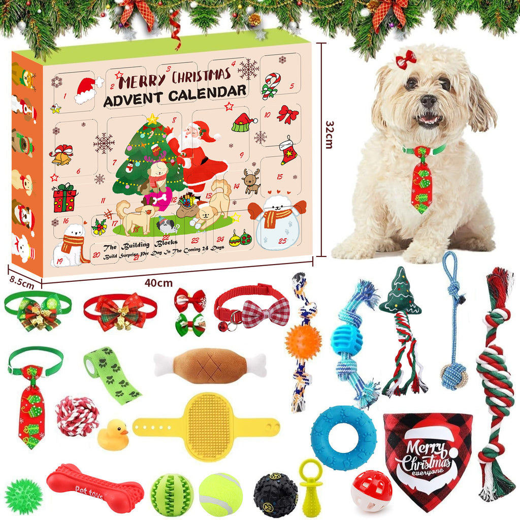 christmas dog toy box gift set