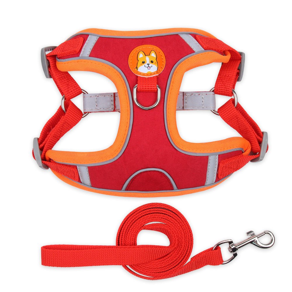 vest type dog harness adjustable straps