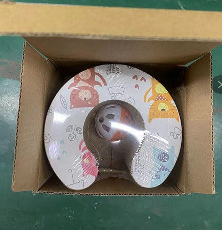 Magic Organ Cat Scratch Board Toy with an orange cat and interactive scratch toys.