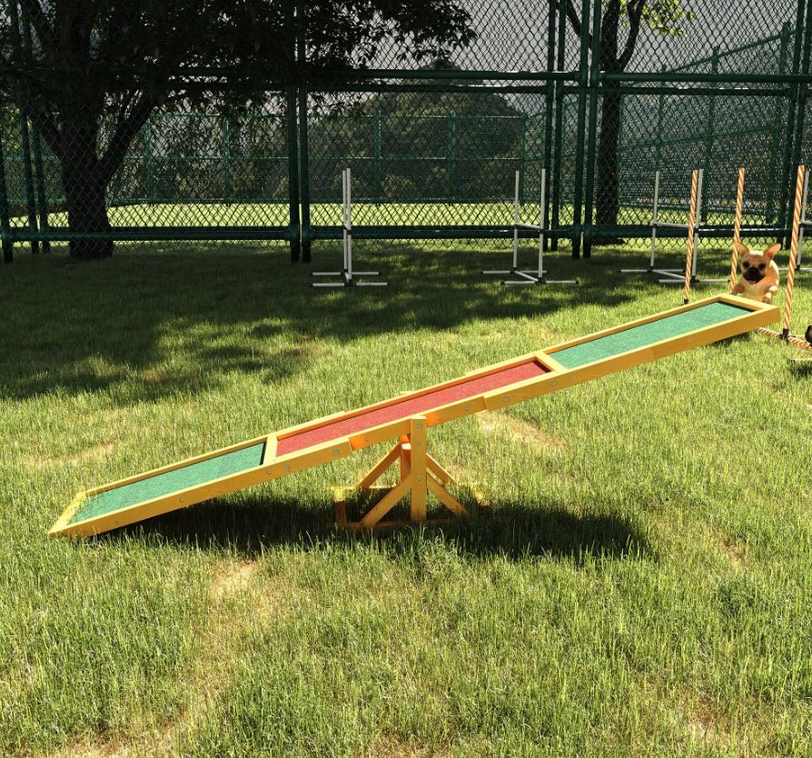 wooden dog agility seesaw training