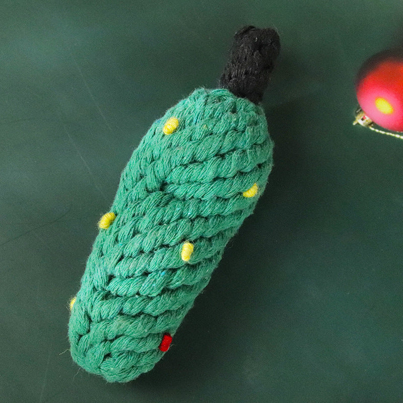 christmas dog rope toy interactive play