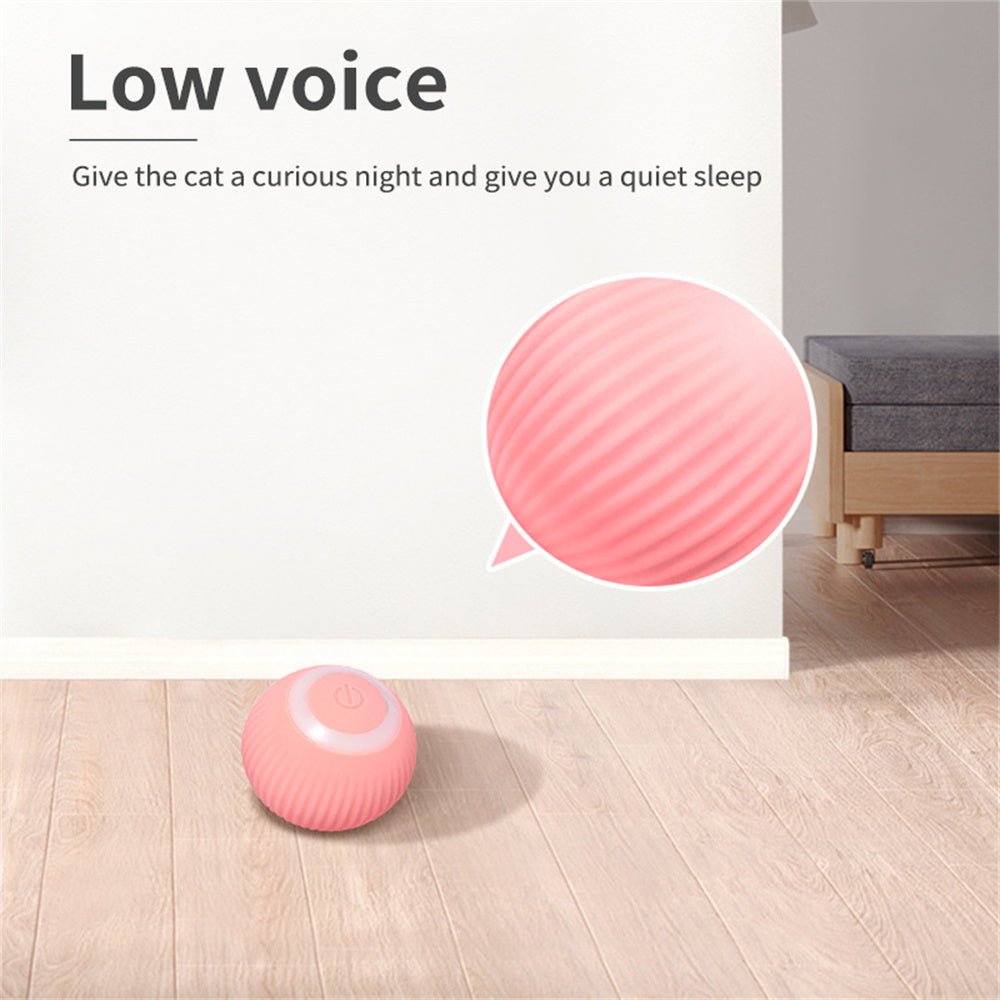 rotating cat tease ball