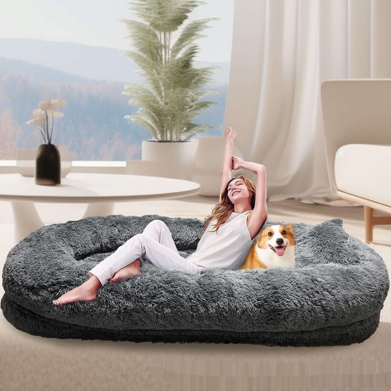 Owner and Dog Bed Ultimate Cuddle Spot