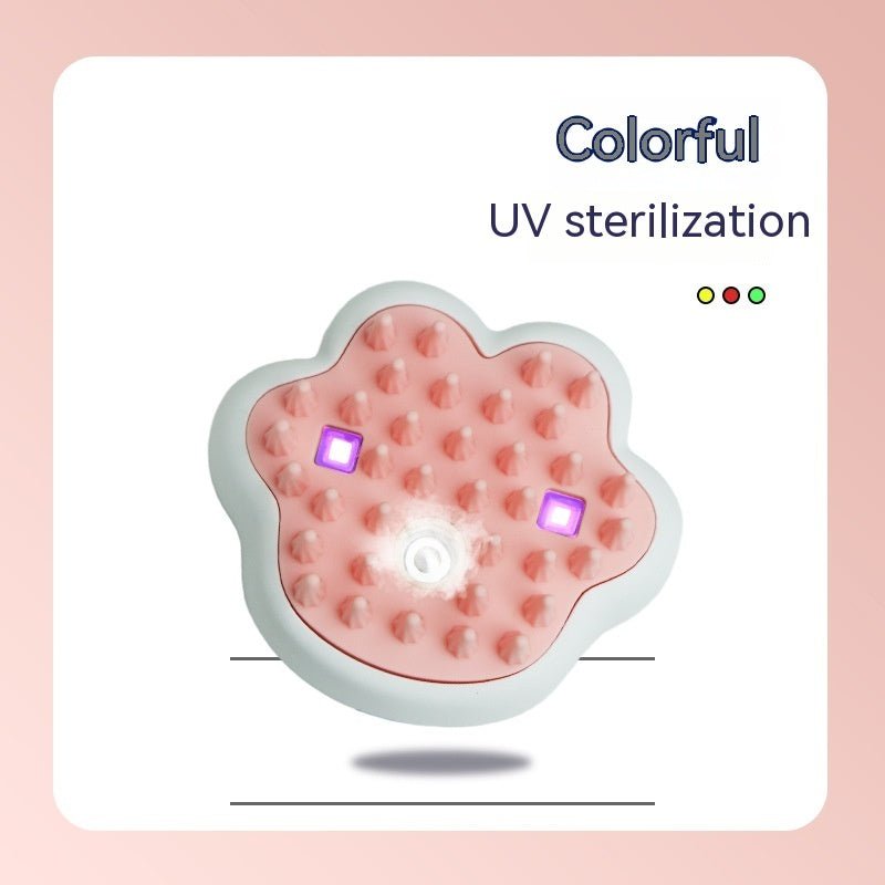 pet steam grooming comb with steam feature