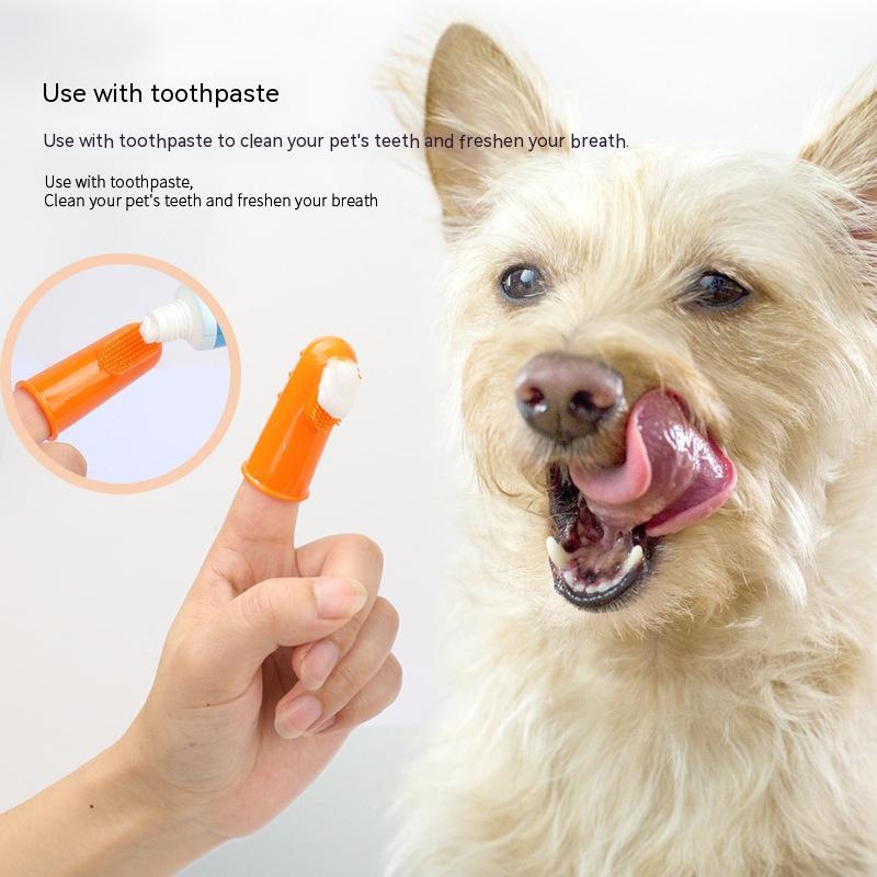 Pet finger toothbrush cat dog for healthy teeth