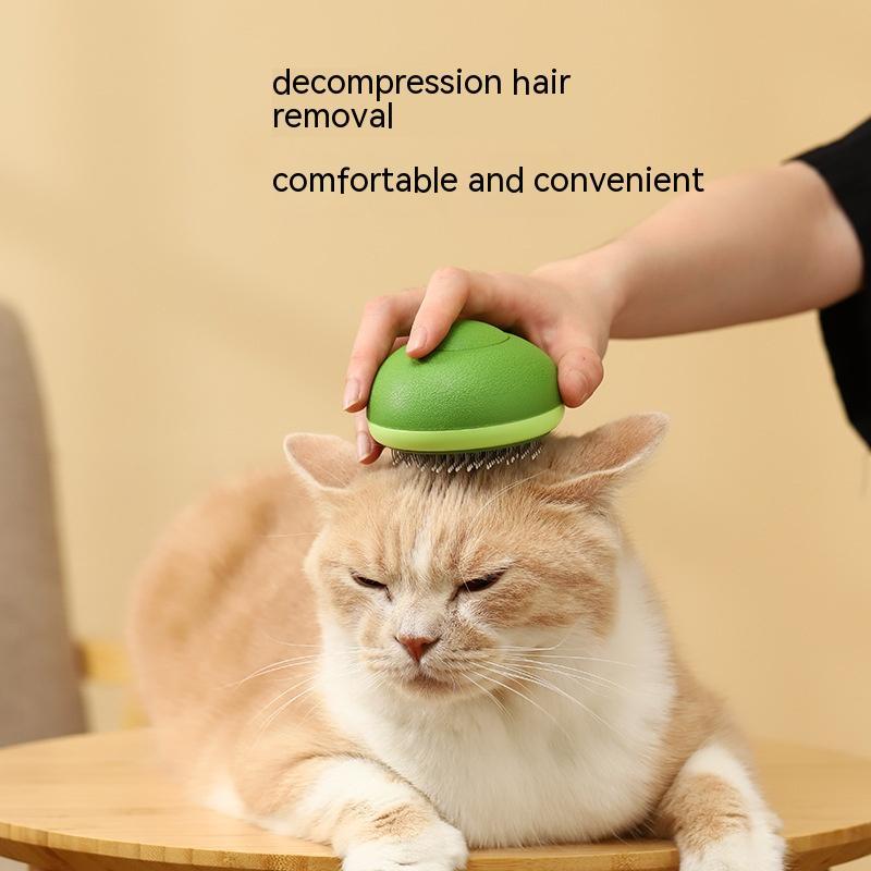Avocado-shaped cat brush hair remover