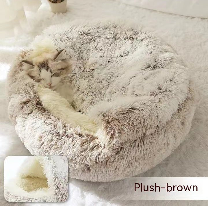 Soft Plush Winter Bed for Pets