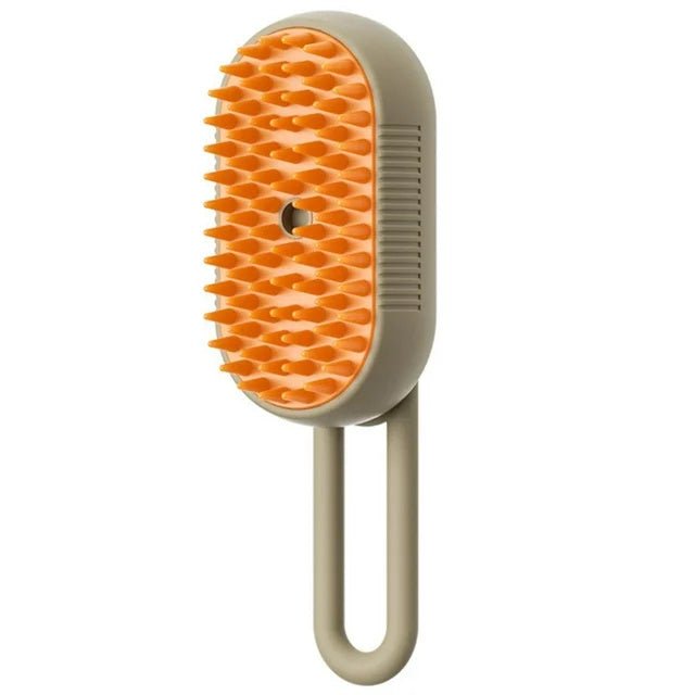cat steam grooming brush for shedding control